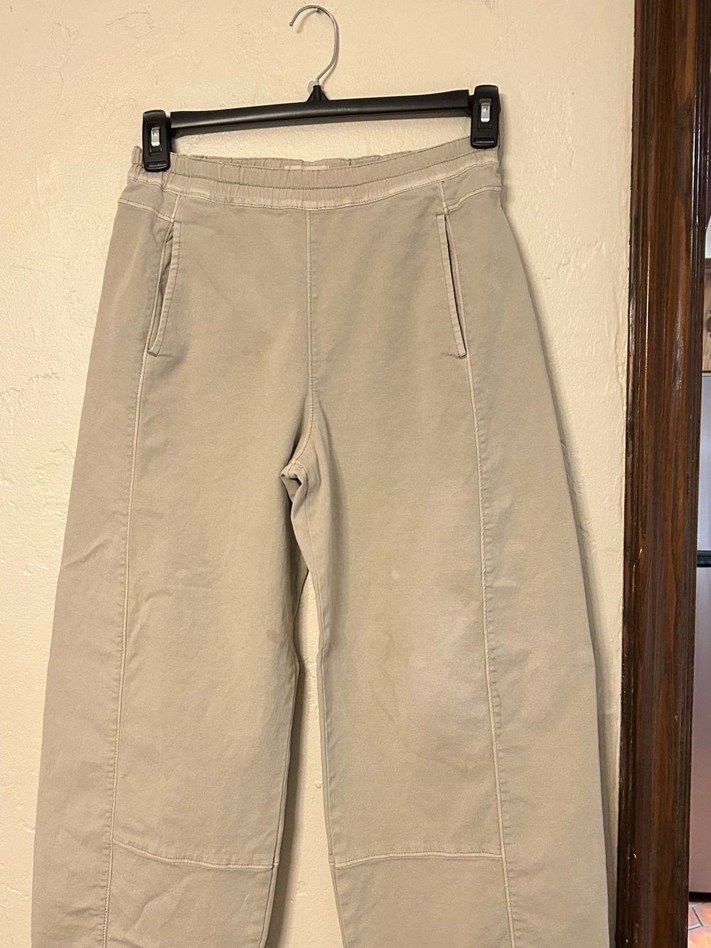 Pilcro Neutral Beige Wide-Leg Pant